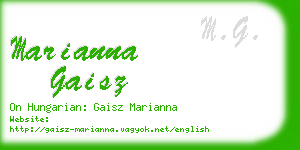 marianna gaisz business card